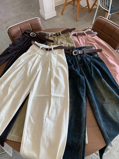 Baggy Straight Cut Loose Wide Leg Pants